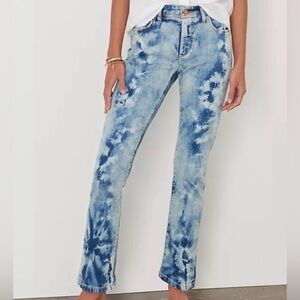 Pilcro / Anthropologie / Slim Boyfriend / Tie Dye - Bleach Dye / size 28